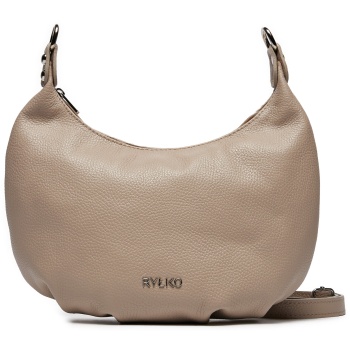 τσάντα ryłko r40713tb beżowy 2te φυσικό δέρμα/grain leather