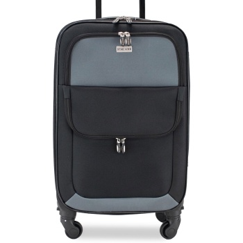 μεσαία βαλίτσα semi line t5602-3 μαύρο ύφασμα - πολυεστέρας σε προσφορά