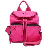 σακίδιο pinko vagabond backpack mini pe 24 pltt 102742 a1j4 pink pinko n17b ύφασμα - ύφασμα