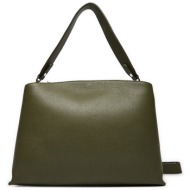 τσάντα creole k11399 oliva d74 φυσικό δέρμα/grain leather