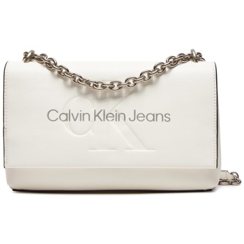 τσάντα calvin klein jeans sculpted ew flap conv25 mono σε προσφορά