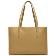 τσάντα coccinelle p8f coccinelleswap e1 p8f 11 01 01 fresh beige n24 φυσικό δέρμα/grain leather