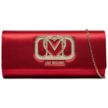 τσάντα love moschino jc4296pp0ikv0500 rosso ύφασμα - ύφασμα σε προσφορά