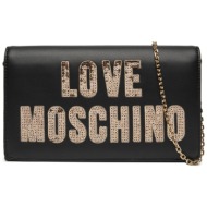 τσάντα love moschino jc4293pp0ikk100a nero/oro απομίμηση δέρματος/-απομίμηση δέρματος