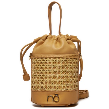 τσάντα nobo nbag-k1580-c015 μπεζ ύφασμα - ύφασμα σε προσφορά