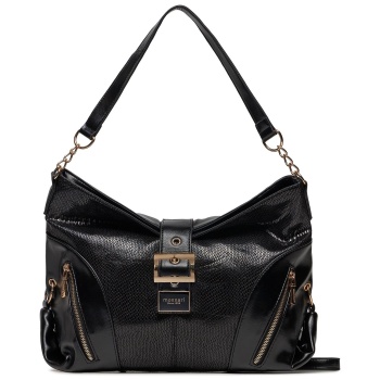 τσάντα monnari bag3820-m20 czarne croco απομίμηση