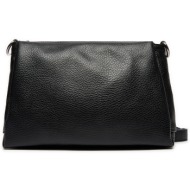 τσάντα creole k11420 nero d28 φυσικό δέρμα/grain leather