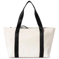 τσάντα nobo bagp020-k000 λευκό ύφασμα - ύφασμα