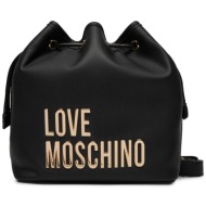 τσάντα love moschino jc4189pp1ikd0000 nero απομίμηση δέρματος/-απομίμηση δέρματος