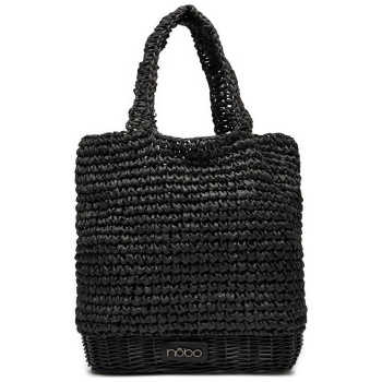 τσάντα nobo nbag-xk0220-c020 μαύρο ύφασμα - χαρτί σε προσφορά