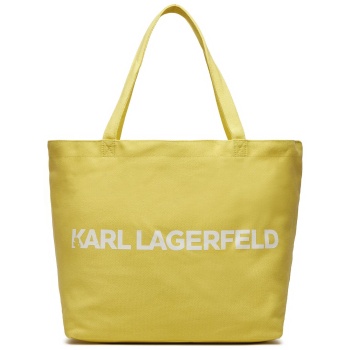 τσάντα karl lagerfeld 240w3870 έγχρωμο ύφασμα - ύφασμα σε προσφορά