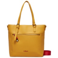 τσάντα nobo nbag-m2930-c002 κίτρινο απομίμηση δέρματος/-απομίμηση δέρματος