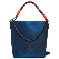 τσάντα nobo nbag-m1280-c012 σκούρο μπλε απομίμηση δέρματος/-απομίμηση δέρματος