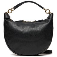τσάντα creole k11410 nero d28 φυσικό δέρμα/grain leather