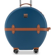 μεσαία βαλίτσα semi line t5672-3 σκούρο μπλε υλικό - abs