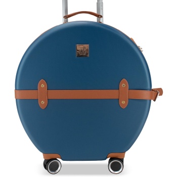 μεσαία βαλίτσα semi line t5672-3 σκούρο μπλε υλικό - abs σε προσφορά