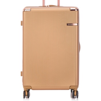 μεγάλη βαλίτσα semi line t5663-5 χρυσό υλικό - abs σε προσφορά