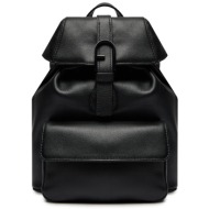 σακίδιο furla flow s backpack wb01084-bx2045-o6000-1020 nero φυσικό δέρμα - grain leather