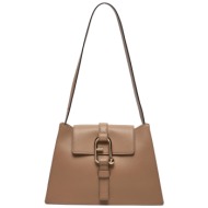 τσάντα furla nuvola s shoulder bag wb01274-bx2045-1257s-1007 greige 1257s φυσικό δέρμα/grain leather