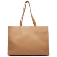τσάντα patrizia pepe 8b0172/l001-b685 pompei beige φυσικό δέρμα/grain leather