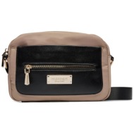 τσάντα monnari bag1020-m15 beżowy ύφασμα - ύφασμα
