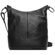 τσάντα creole k11426 nero d28 φυσικό δέρμα/grain leather
