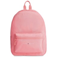 σακίδιο tommy hilfiger th essential backpack au0au01864 glamour pink tik ύφασμα - ύφασμα