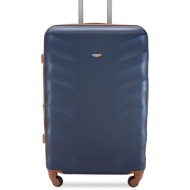 μεσαία βαλίτσα semi line t5706-2 granatowy+brąz υλικό - abs