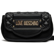τσάντα love moschino jc4056pp1ila0000 nero/oro απομίμηση δέρματος/-απομίμηση δέρματος