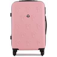 μεγάλη βαλίτσα semi line t5704-3 różowy υλικό - abs