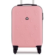 βαλίτσα καμπίνας semi line t5704-1 różowy υλικό - abs