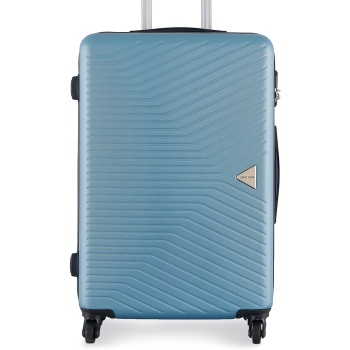 μεσαία βαλίτσα semi line t5692-2 niebieski υλικό - abs