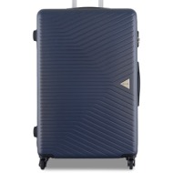 μεγάλη βαλίτσα semi line t5691-3 niebiesko/fioletowy υλικό - abs
