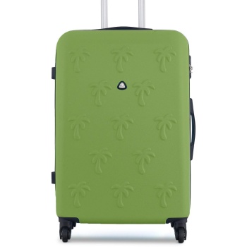μεσαία βαλίτσα semi line t5703-2 zielony υλικό - abs σε προσφορά