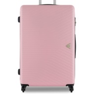 μεγάλη βαλίτσα semi line t5694-3 różowy υλικό - abs