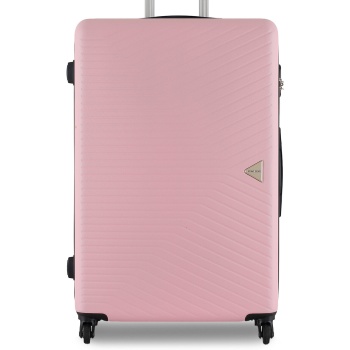 μεγάλη βαλίτσα semi line t5694-3 różowy υλικό - abs σε προσφορά