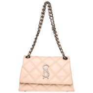 τσάντα steve madden bjolene shoulderbag sm13001062-02002-lpn light pink απομίμηση δέρματος/-απομίμησ