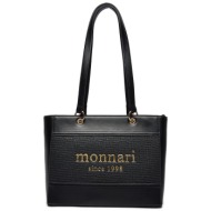 τσάντα monnari bag2250-020 black απομίμηση δέρματος/-απομίμηση δέρματος