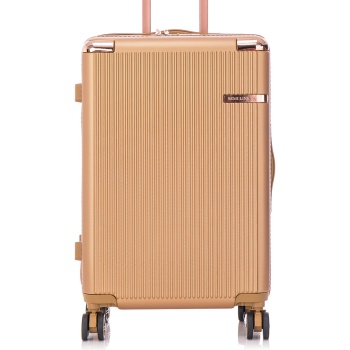 μεσαία βαλίτσα semi line t5663-4 χρυσό υλικό - abs σε προσφορά