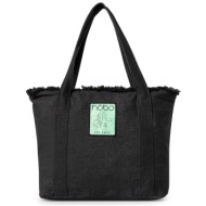τσάντα nobo bagn280-k020 μαύρο ύφασμα - ύφασμα