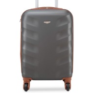 βαλίτσα καμπίνας semi line t5707-1 grafitowy+brąz υλικό - abs