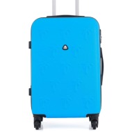 μεσαία βαλίτσα semi line t5701-2 niebieski υλικό - abs