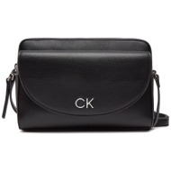 τσάντα calvin klein ck daily camera bag pebble k60k611914 ck black beh απομίμηση δέρματος/-απομίμηση
