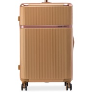μεγάλη βαλίτσα semi line t5667-4 χρυσό υλικό - abs