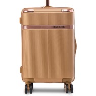 βαλίτσα καμπίνας semi line t5667-2 χρυσό υλικό - abs