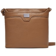 τσάντα creole k11397-d85 tan φυσικό δέρμα - grain leather