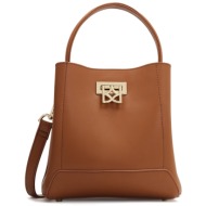 τσάντα kazar laurie s 62275-01-02 brown φυσικό δέρμα/grain leather