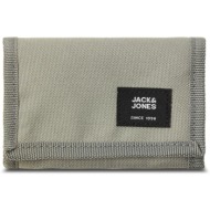 μεγάλο πορτοφόλι ανδρικό jack&jones jaceastside 12228262 vetiver ύφασμα - ύφασμα