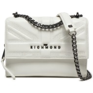 τσάντα john richmond rwp24139bo off white φυσικό δέρμα/grain leather