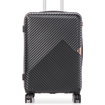 μεσαία βαλίτσα semi line t5726-2 czarny υλικό - abs σε προσφορά